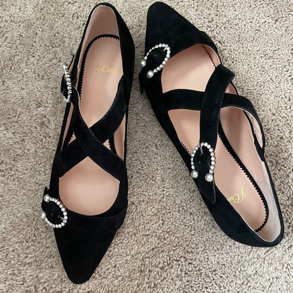 J. Crew Shoes - J Crew black suede flats